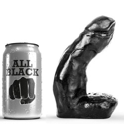 ALL BLACK DILDO REALISTICO 15CM