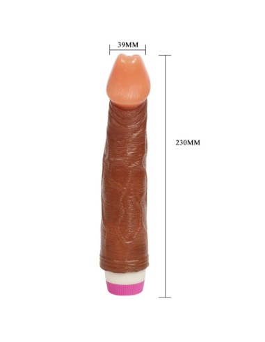 WAVES OF PLEASURE VIBRADOR REALiSTICO MARRON 23 CM