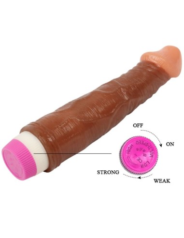WAVES OF PLEASURE VIBRADOR REALiSTICO MARRON 23 CM