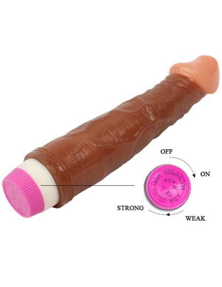 WAVES OF PLEASURE VIBRADOR REALiSTICO MARRON 23 CM