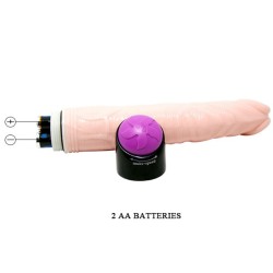 BAILE ADOUR CLUB VIBRADOR REALISTICO 23 CM NATURAL 2