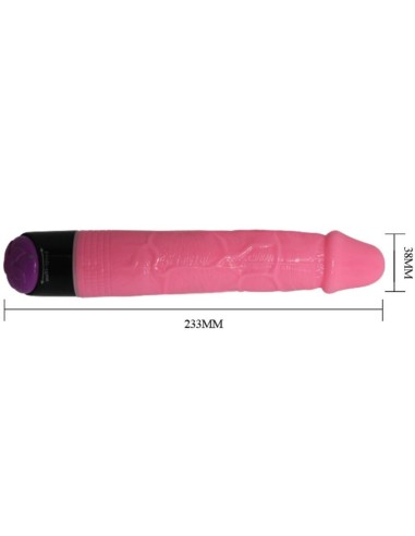 COLORFUL SEX VIBRADOR REALISTICO ROSA 23 CM