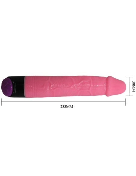 COLORFUL SEX VIBRADOR REALISTICO ROSA 23 CM