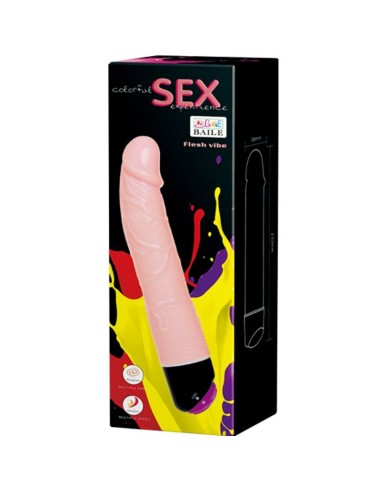 COLORFUL SEX VIBRACION Y ROTACION 24 CM