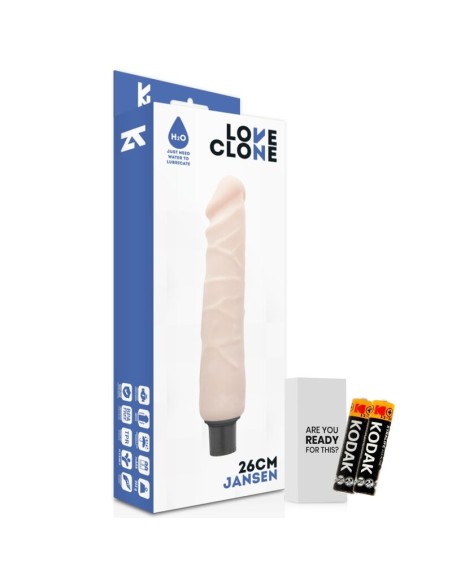 LOVECLONE JANSEN SELF LUBRICATION VIBRADOR 26CM