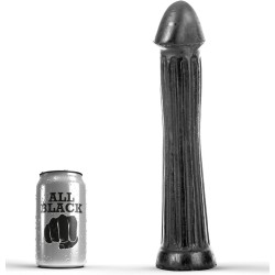 ALL BLACK PLUG DILDO 31CM