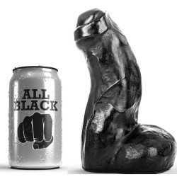 ALL BLACK REALISTIC DONG NEGRO 17CM