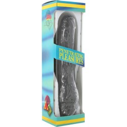 SEVENCREATIONS VINIL P SHAPE VIBRATOR BLACK PENE 20 CM 2