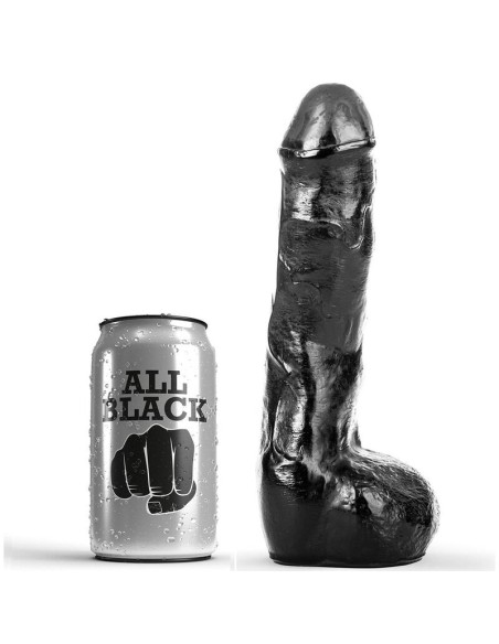 ALL BLACK PENE REALiSTICO ANAL 20CM