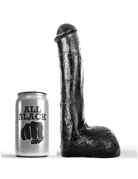 ALL BLACK PENE REALiSTICO ANAL 23CM