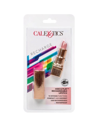 CALEX BALA PINTALABIOS RECARGABLE HIDE PLAY SOFT ROSA