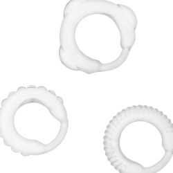 ADDICTED TOYS SET 3 ANILLOS PENE CLEAR 2