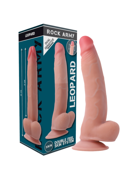 ROCKARMY DUAL DENSITY LEOPARD DILDO REALISTA 23 CM ROCKARMY DUAL DENSITY LEOPARD DILDO REALISTA 23 CM