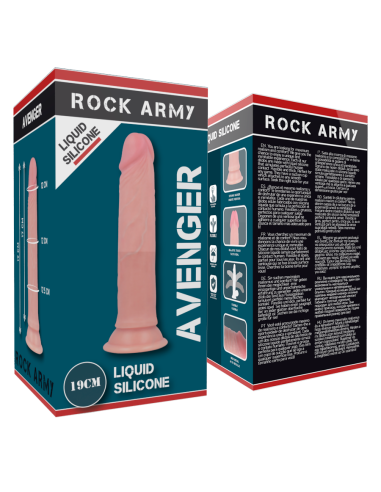 ROCKARMY LIQUID SILICONE DILDO PREMIUM AVENGER 19CM