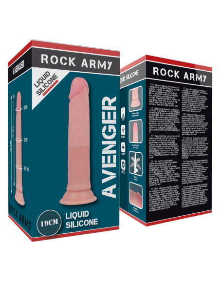 ROCKARMY LIQUID SILICONE DILDO PREMIUM AVENGER 19CM