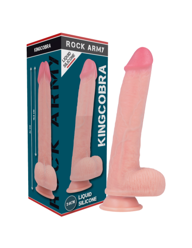ROCKARMY LIQUID SILICONE DILDO PREMIUM KINGCOBRA 24CM