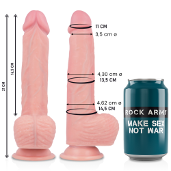 ROCKARMY LIQUID SILICONE DILDO PREMIUM SPITFIRE 21CM