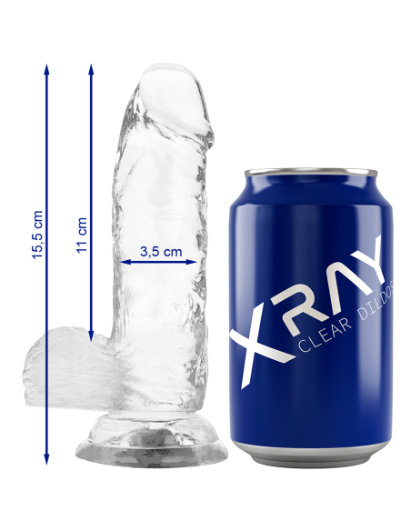 XRAY CLEAR DILDO REALISTA TRANSPARENTE 155CM X 35CM