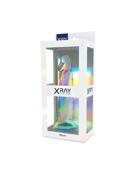 XRAY CLEAR DILDO TRANSPARENTE 19 CM X 4CM