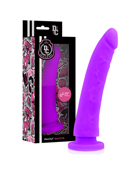 DELTA CLUB TOYS DILDO LILA SILICONA MEDICA 17 X 3CM