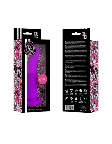 DELTA CLUB TOYS DILDO LILA SILICONA MEDICA 17 X 3CM