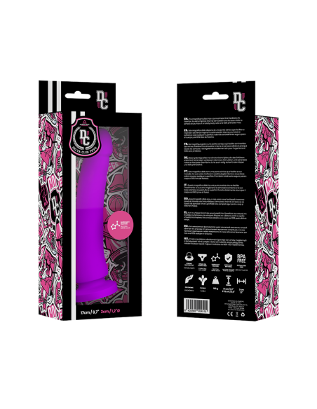 DELTA CLUB TOYS DILDO LILA SILICONA MEDICA 17 X 3CM