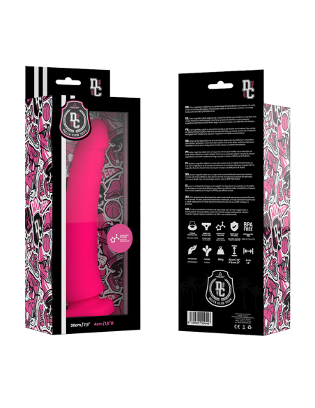 DELTA CLUB TOYS DILDO ROSA SILICONA MEDICA 20 X 4CM