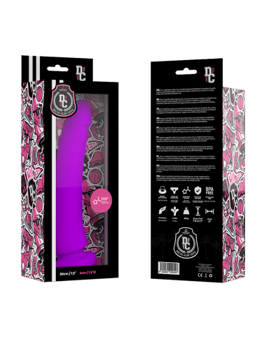 DELTA CLUB TOYS DILDO LILA SILICONA MEDICA 20 X 4CM