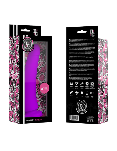 DELTA CLUB TOYS DILDO LILA SILICONA MEDICA 20 X 4CM