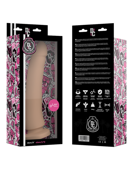 DELTA CLUB TOYS DILDO NATURAL SILICONA MEDICA 23 X 45 CM