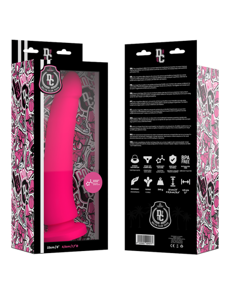 DELTA CLUB TOYS DILDO ROSA SILICONA MEDICA 23 X 45 CM