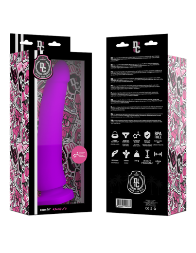 DELTA CLUB TOYS DILDO LILA SILICONA MEDICA 23 X 45 CM