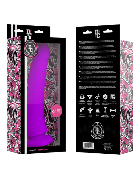 DELTA CLUB TOYS DILDO LILA SILICONA MEDICA 23 X 45 CM