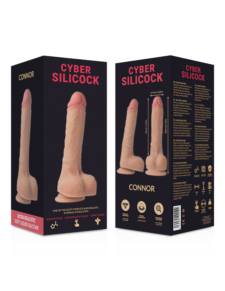 CYBER SILICOCK CONNOR REALISTICO SILICONA LIQUIDA 205CM