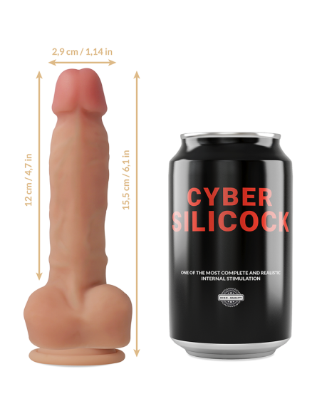 CYBER SILICOCK ANSEL REALISTICO SILICONA LIQUIDA 155CM