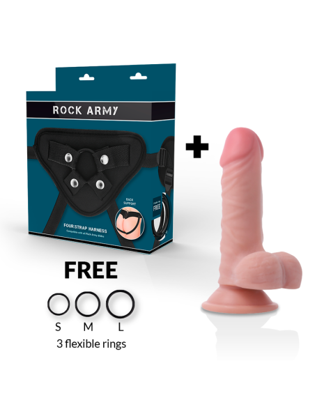 ROCKARMY ARNES DUAL DENSITY PANZER DILDO REALISTA 17CM