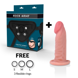 ROCKARMY ARNES DUAL DENSITY TIGER DILDO REALISTA 14CM 2
