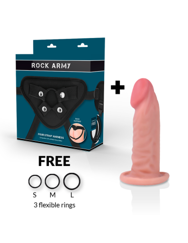ROCKARMY ARNES DUAL DENSITY TIGER DILDO REALISTA 14CM
