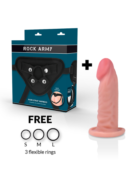 ROCKARMY ARNES DUAL DENSITY TIGER DILDO REALISTA 14CM