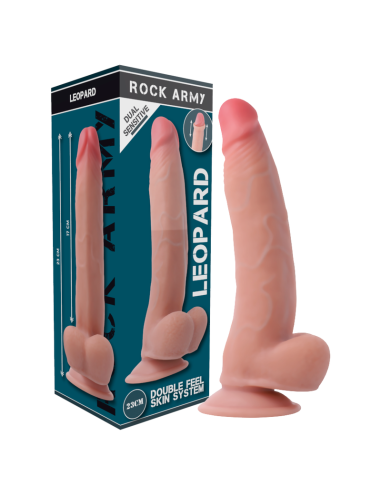 ROCKARMY ARNeS DUAL DENSITY LEOPARD DILDO REALISTA 23 CM