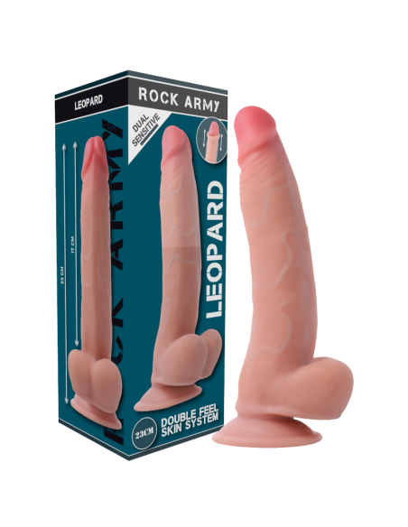 ROCKARMY ARNeS DUAL DENSITY LEOPARD DILDO REALISTA 23 CM