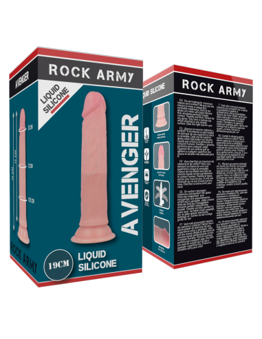 ROCKARMY HARNESS LIQUID SILICONE DILDO PREMIUM AVENGER 19CM