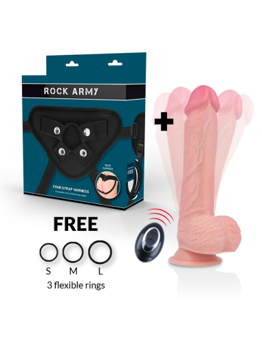 ROCKARMY ARNeS LIQUID SILICONE VIBRADOR CONTROL REMOTO PREMIUM APACHE 22CM