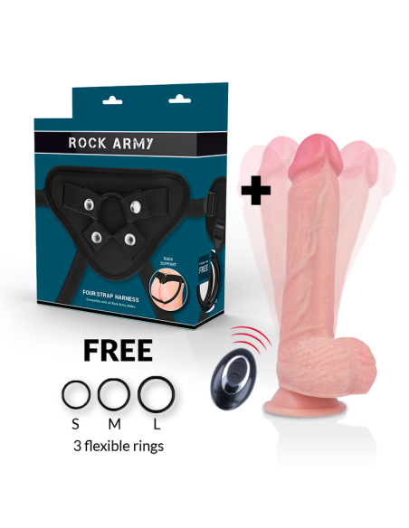 ROCKARMY ARNeS LIQUID SILICONE VIBRADOR CONTROL REMOTO PREMIUM APACHE 22CM