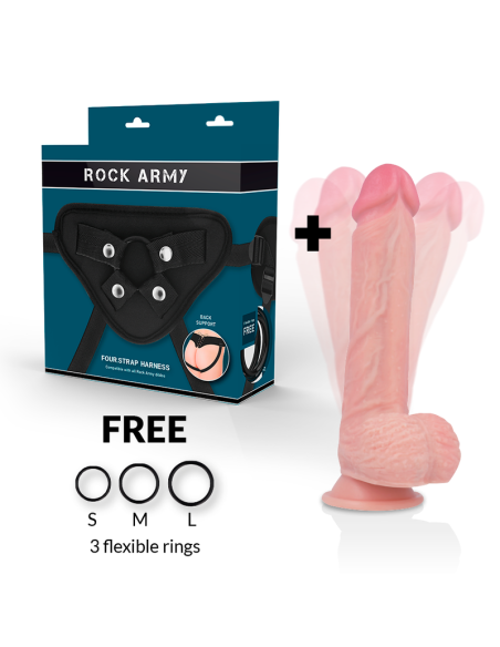 ROCKARMY ARNES HAWK ROTADOR Y VIBRADOR 22 CM