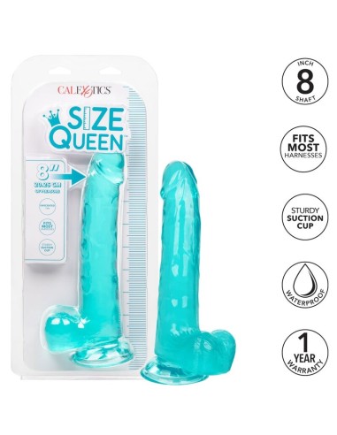 CALEX SIZE QUEEN DILDO AZUL 203 CM