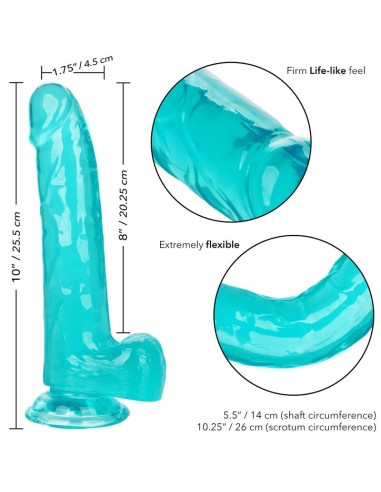 CALEX SIZE QUEEN DILDO AZUL 203 CM