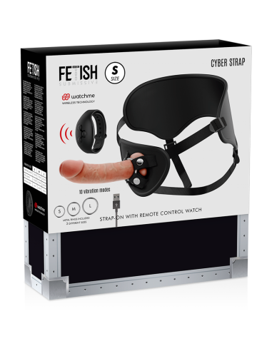 CYBER STRAP ARNES CON DILDO CONTROL REMOTO TECNOLOGIA WATCHME S