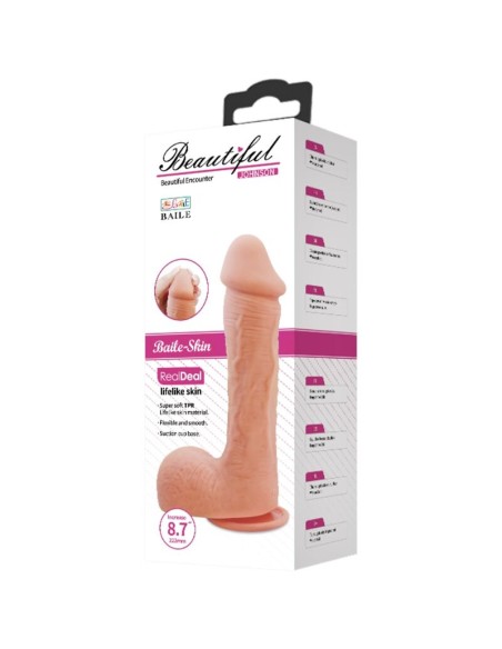 BEAUTIFUL ENCOUNTER JOHNSON LIFELIKE SKIN DILDO 27 CM