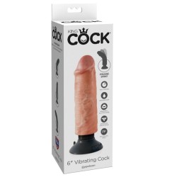 DILDO VIBRADOR KING COCK 1524 CM NATURAL 2